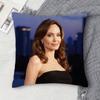 AAngelina jolie Doublesided Printed Square Decorative Cushion Cover for Sofa Living Room Home Decor
