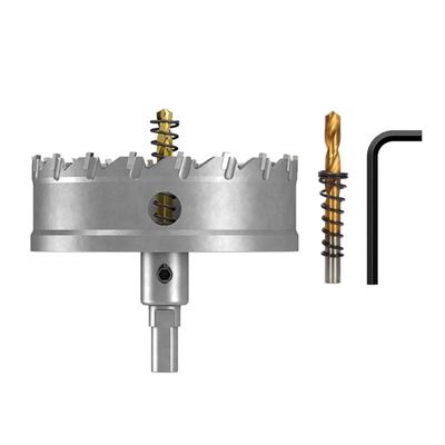 Aluminum Hole Cutter 100mm Carbide Hole Saw Metal Cutting Tool For Steel Copper Plastic Materials