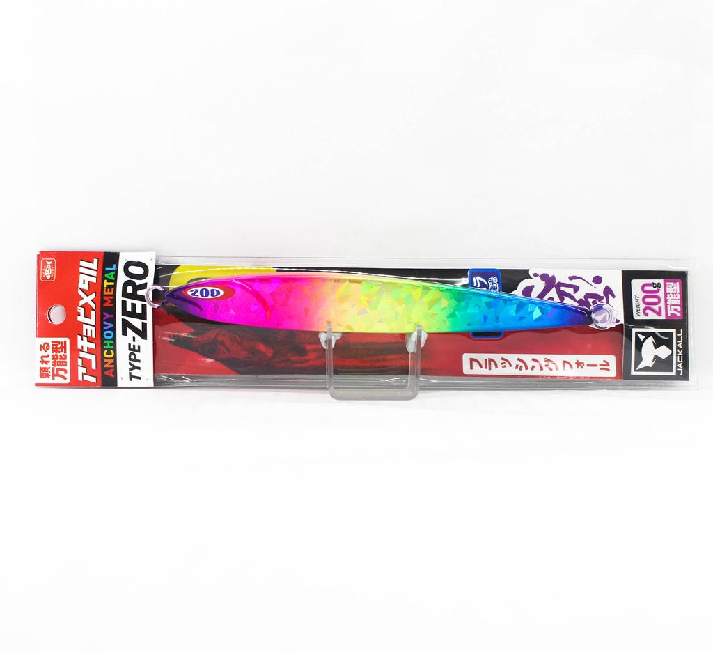 Jackall Metal Jig Anchovy Type 0 Flush Fall 200 Grams UV Candy (2569)