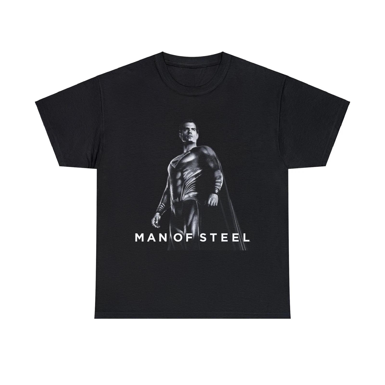 Man of Steel Unisex Heavy Cotton Tee, Superman, Henry Cavill, Justice League S