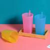 360ml/380ml Straw Cup Smooth Edge Large Capacity Leak-proof Kid Children Infant Baby Sip Cup for Students