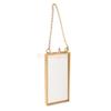 MagiDeal Industrial Style Double Sided Glass Hanging Photo Frame Wall Frame Flower Plant Specimen Portrait Display Frame Holder