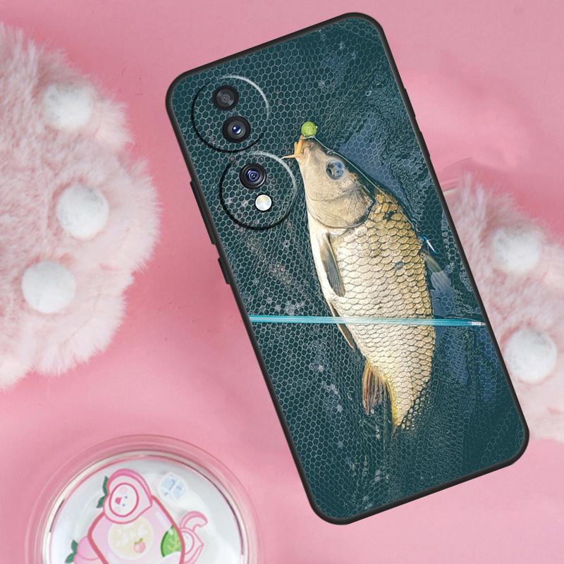 Carp Fishing Fish Case For Honor Magic 7 5 6 Lite Pro Honor 200 Pro 50 70 90 X9b X9a X8b X8a X8 X9 X9c Cover