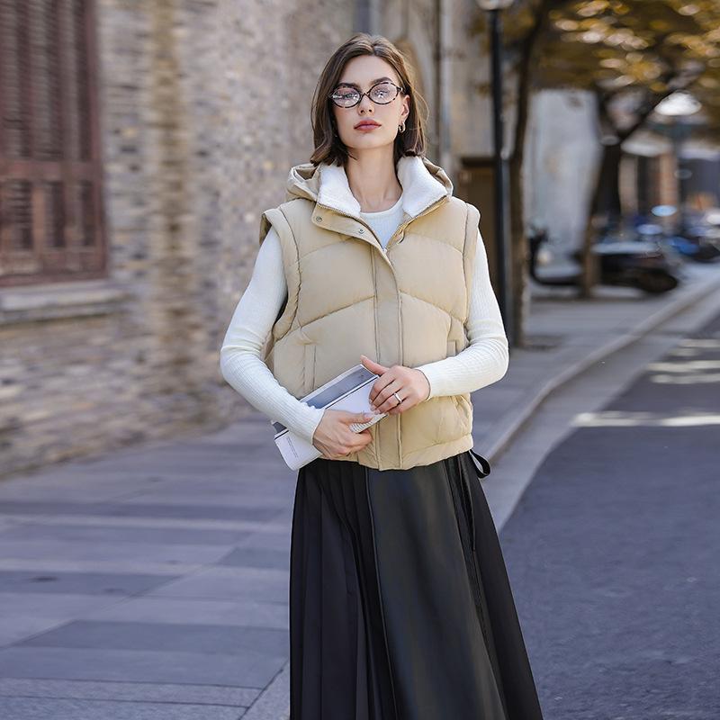 

Winter New Cotton-padded Clothes Women s Cotton-padded Clothes Versatile Fashion Loose Foreign Style Simple Removable Sleeves M хаки