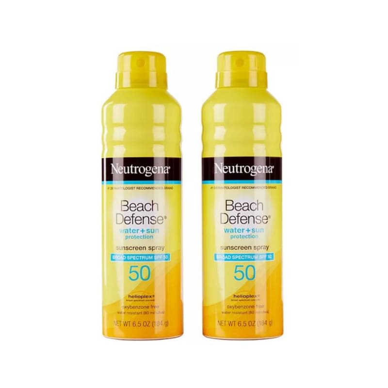 Neutrogena Beach Defense Sunscreen Spray SPF50 184g x2