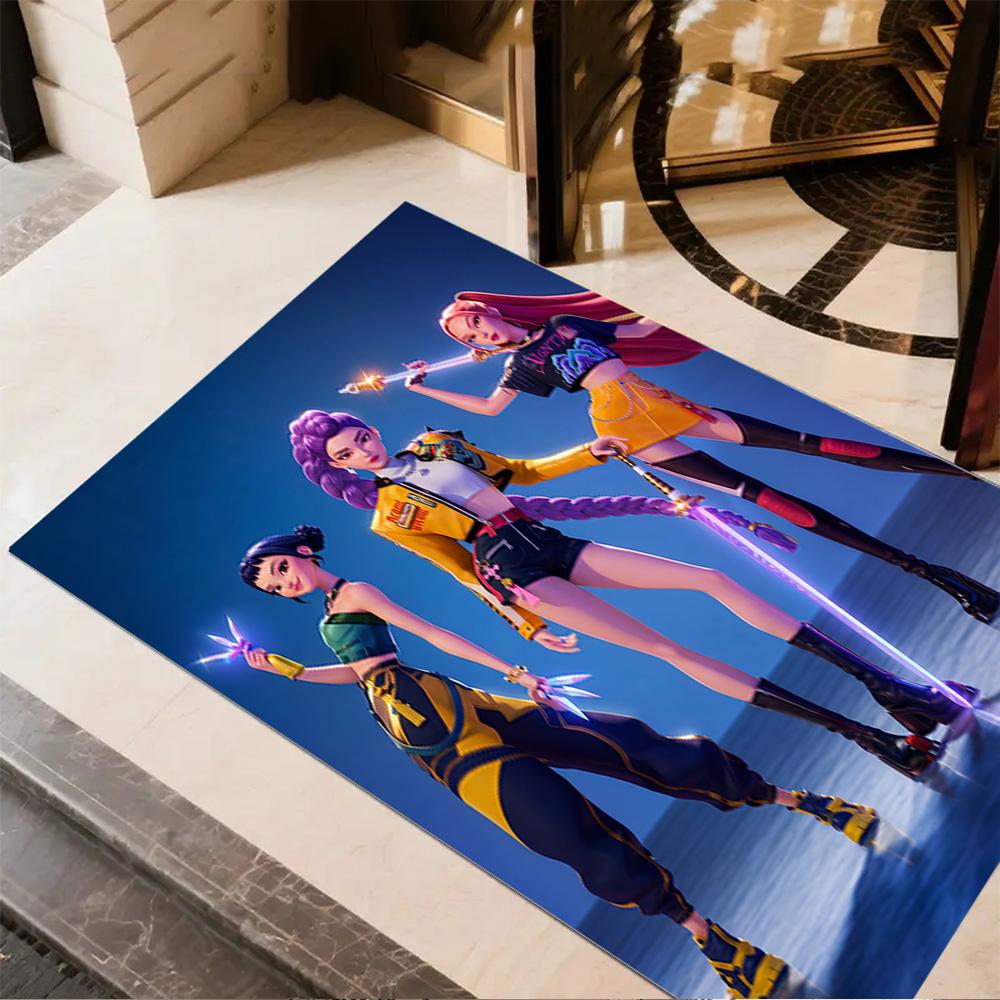 Cyberpunk Fashion Heroes Floor Mat Suitable for Study room Playrooms Dining Room Balcony Antislip Carpet Anime Office Decor