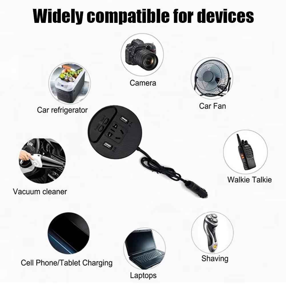 Car Power Converter Fast Charging Car Charger Adapter Professional Car Power Inverter Multi Ports Car Laptop Charger Car Adapter