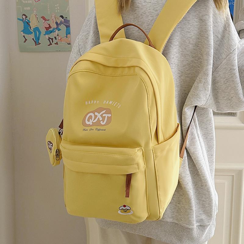 School bag for junior high school students, ultra-light and cute large-capacity school bag for leisure and travel, shoulder bag, niche and