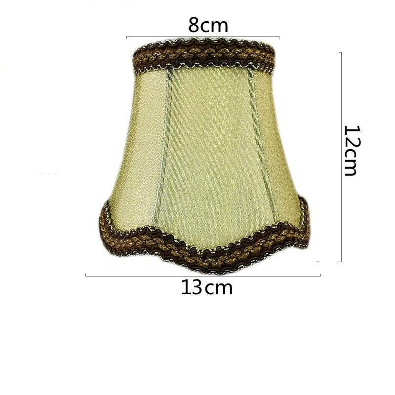 European Style Chandelier Lamp Shade Modern Clip On Droplight Wall Lamp Simple Chandelier Clip Fabric Drum Lamp Shade DIY Decor