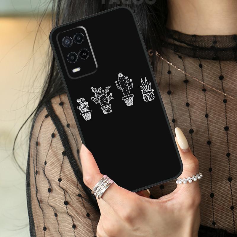 

Cactus Pattern Case For Oppo A80 A60 A40 A17 A57 A77 A74 A54 A94 A78 A98 A18 A38 A58 A96 A76 A16 A15 A5 Pro OPPO A74 4G