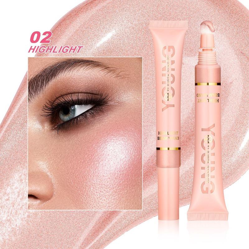YOUNG VISION Liquid Air Cushion Blush Highlighter Pearlescent and Fine Blush Liquid Easy To Handle and Carry