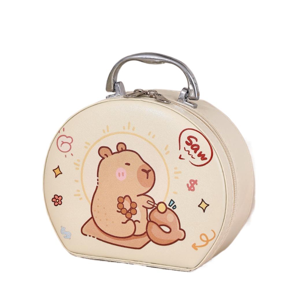 

Полукруглый косметический кошелек капибара Водонепроницаемая мультяшная косметичка для туалетных принадлежностей Style 3