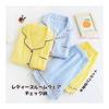 [GDenFrog] Pajamas, Room Wear, Women's, Summer, Short Sleeves, Shorts, Loungewear, Double Gauze, Cotton, Floral Pattern, Cool, Sweat Absorbent,