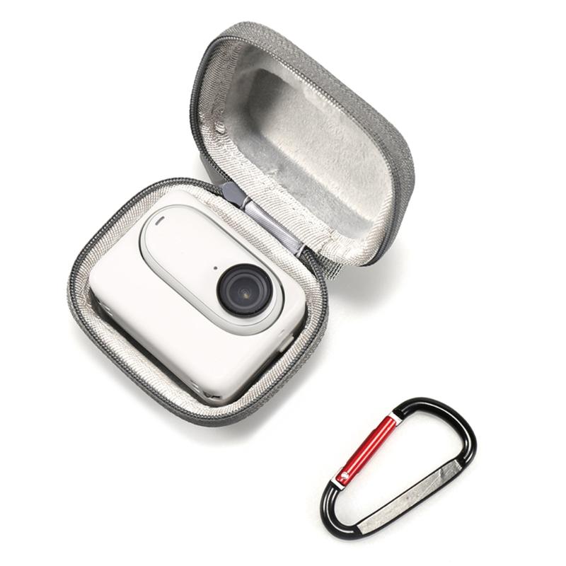 Portable Shockproof Storage Case Waterproof Carrying Bag for GO 3/3S Camera with Carabiner Clip