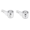 2Pcs Steering Cups Aluminum Alloy RC Car Replacement Parts Accessories for TAMIYA CC01Silver