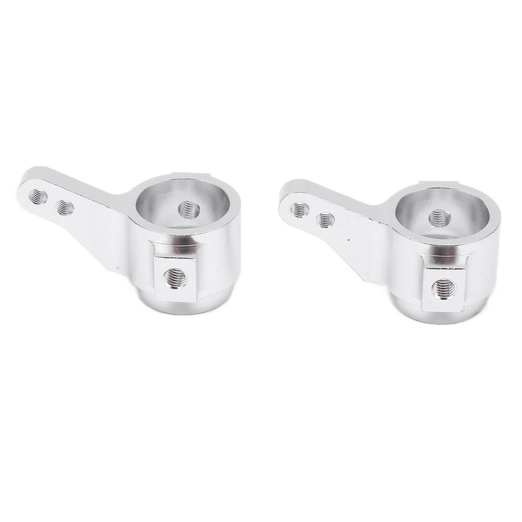 2Pcs Steering Cups Aluminum Alloy RC Car Replacement Parts Accessories for TAMIYA CC01Silver