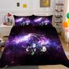 Shopify Starry Sky Animal Digital Printing Quilt Cover Pillowcase Three-Piece Set Polyester