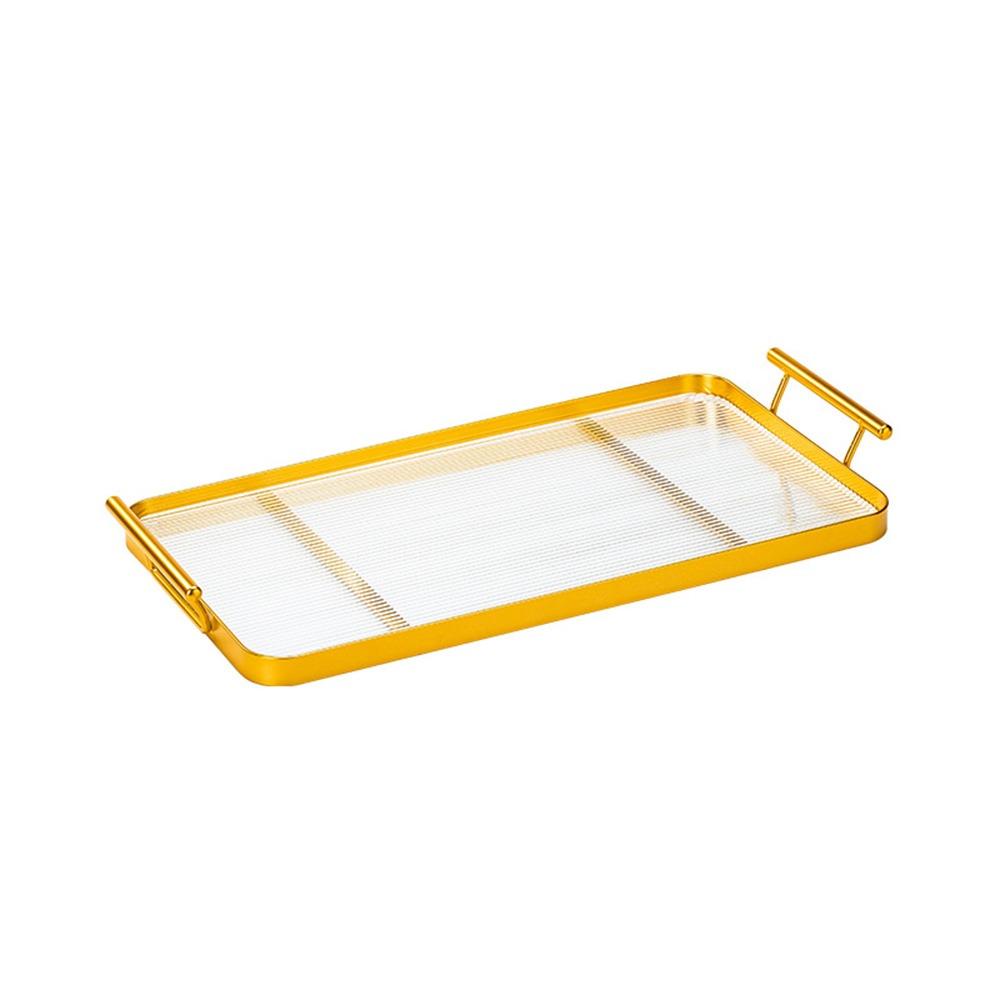Rectangle Acrylic Serving Tray Leak-proof Clear Serving Platters  Tea Food