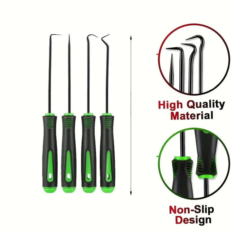 10 4Pcs Precision Pick Hook Set Auto Oil Seal O Ring Gasket Remover Puller Mini Precision Tools for Car Repair