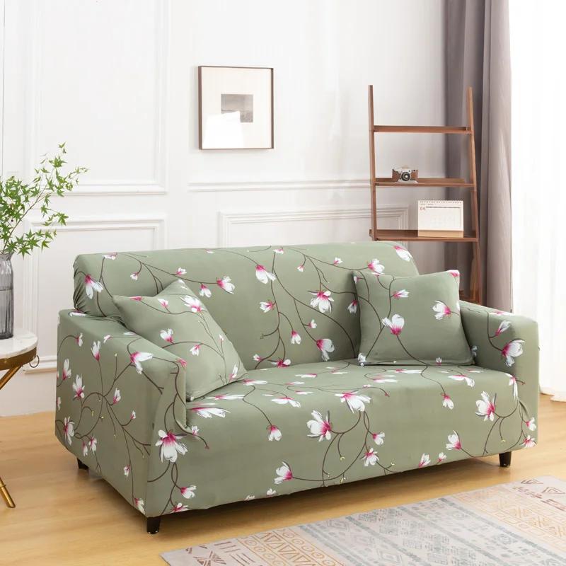 LANMOLIFE-Bezug Bedruckte Sofabezüge Elastische Universal-Sofabezüge Geeignet für 1/2/3/4-Sitzer-Möbelschutz-Sofabezug