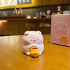 "Relaxed Pig Desktop Decor Item, Gift Idea, Cute Piggy Figurine, High-end and Cute Pig Stuffed Toy, Cute Pet"