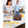 Silicone Heat-Resistant Mat for Ninja Crispi Glass Air Fryer | Reble Fireproof Heat Resistance Hot Pad | Anti-Slip Kitchen Countertop Protector |