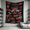 Naruto Wall Tapestry Aesthetic Wall Hanging Printed Fabric Blanket Decorative Tapestries For Bedroom Living Room Home Decor