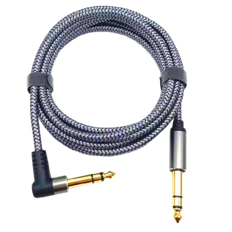 1m or 2m Noiseless Gold Plated Guitar Bass Cable Cord 1/4  Straight to Straight