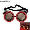 Trendy Wireless LED Glowing Glasses Punk Style Cool Luminous Eyewear Round Funny Flashing Glasses Carnival Party