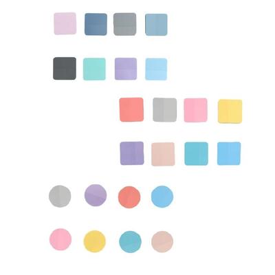 Durability 8 Color Index Tab With Adhesive Backing Portable Classification Sticker for Journals Documents