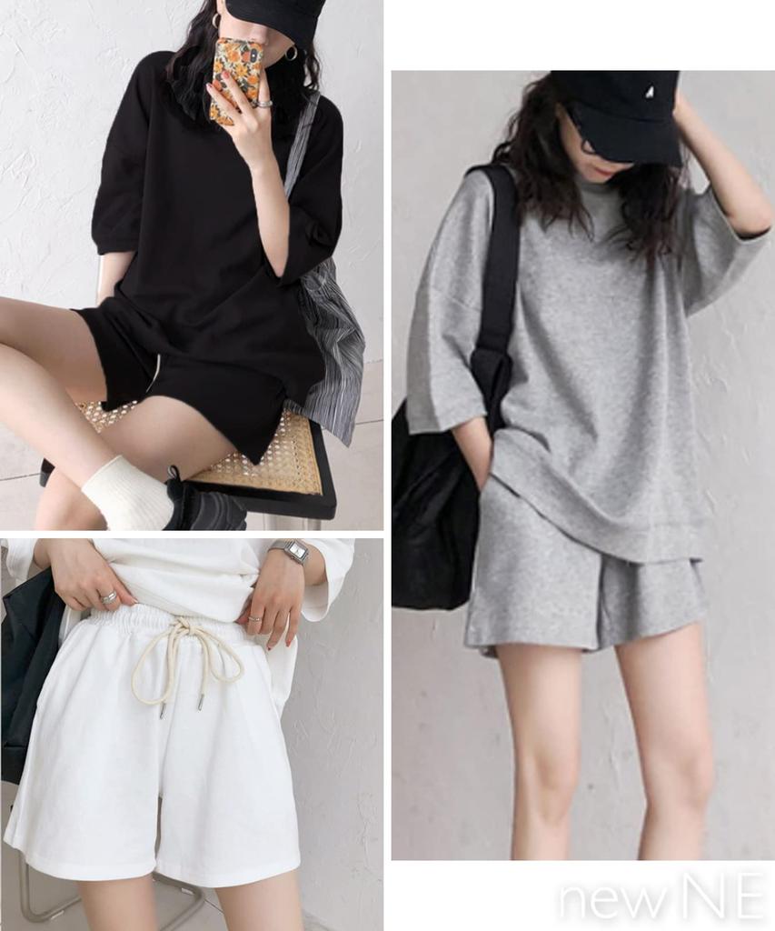 Sweat Setup Tops Shorts Tops and Bottoms Room Wear 2 Piece Set Spring Summer Setup Sleepwear Sleepwear Short Sleeve Top and Bottom Spring Top and