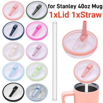 40 Oz Bardak Çevirmeli Pipet Kapağı Yedek Dökülmeye Dayanıklı Tekrar Kullanılabilir Bardak Kapağı Stanley 40 Oz için Sıçramaya Dayanıklı Tekrar Kullanılabilir Pipet Kapağı