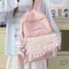 Schoolbag Junior High School Girls Schoolbag New Large Capacity High Value Ins Wind Children Backpack Primary School Students Cute Backpack