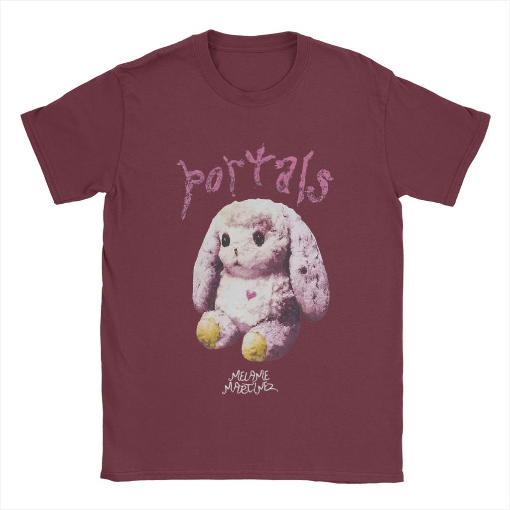 Męskie Różowe Koszulki z Królikiem Melanie Martinez 100% Bawełna Ubrania Nowość Krótki Rękaw Dekolt O T-Shirt Plus Size Koszulki