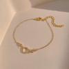 Korean Style Minimalist Zirconium Titanium Steel Bracelet - Retro Internet Celebrity Fashion