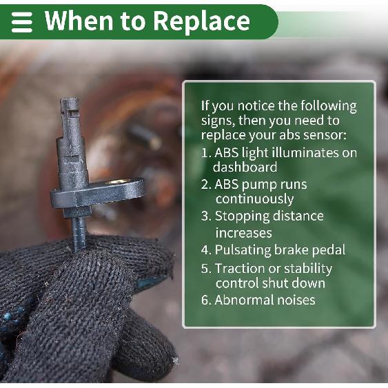 Motoforti ABS Wheel Speed Sensor ABS Sensor Anti-lock Braking System Sensor for Mitsubishi Outlander Sport 2WD 2013-2017 No.4670A815 Rear Left