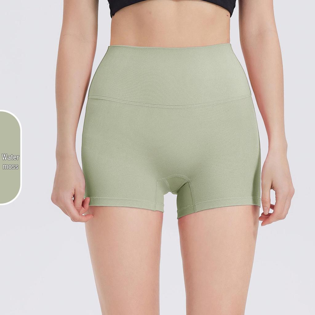 Shorts de Yoga Taille Haute Contrôle du Ventre pour Femmes - Push-up Pêche, Tissu Brossé, Longueur Trois-Quarts pour la Course à Pied et le Fitness