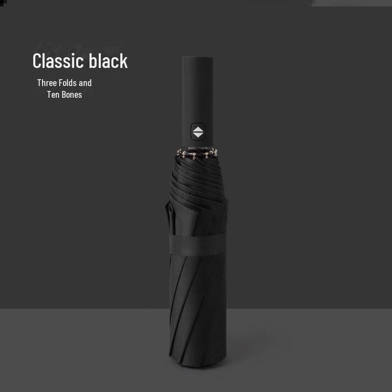 Parapluie pliant automatique coréen à double usage pour étudiantes - Protection contre le soleil et la pluie, résistant aux UV, grand.