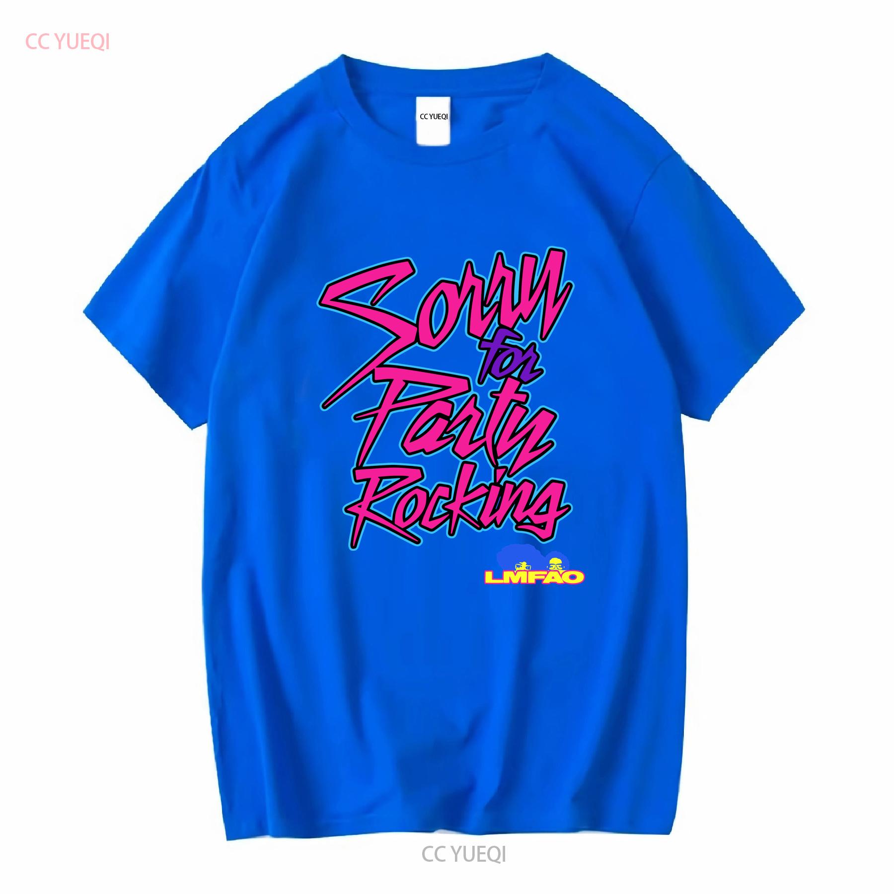 

LMFAO Sorry For Party Rocking T Shirt Electro Pop Music Vintage Scene Band long or short sleeves vintage Washed Comfortable 4XL