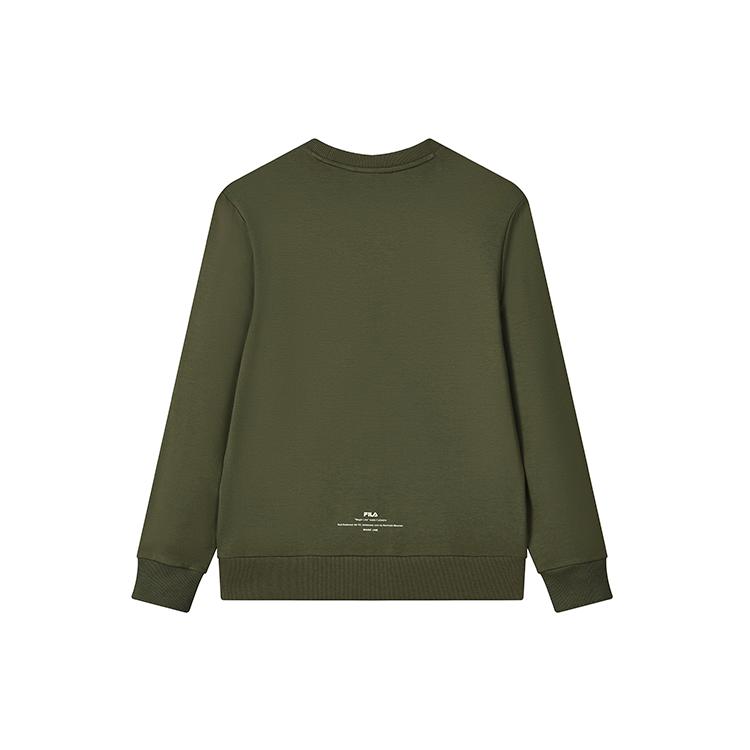 New FILA Sweatshirt Men's Withered Moss Green F11M138206F-KK