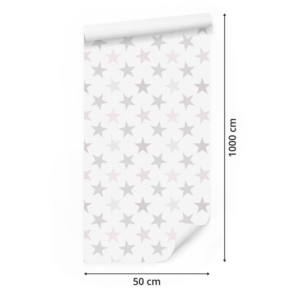 Colorful Stars Wallpaper for Living Room and Bedroom 50x1000