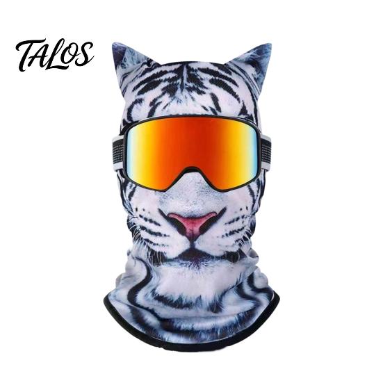 Elastic Polyester Balaclava for Hiking Old Man Ski Mask, Realistic 3D Animal Face Balaclava, Funny Winter Full Novelty Accessories Vacation Cover with