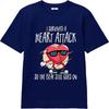 Cotton Summer Unisex tshirt I Survived A Heart Attack So The Beat Still Goes On Short Sleeve Cotton ONeck Top Tees