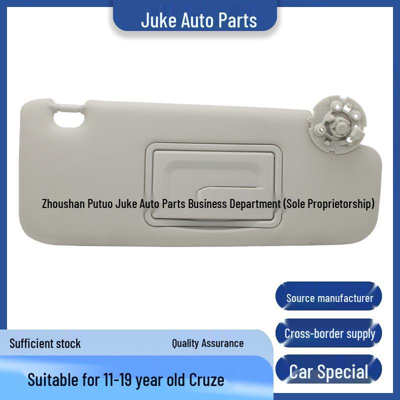 Gray Right-Side Sun Visor for Chevrolet Cruze (2011-2019) 95034256