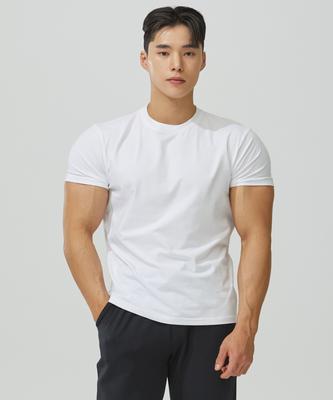 Beullaegmonseuteopis Plain Muscle Fit Modal Short Sleeve T-Shirt (4 Colors)