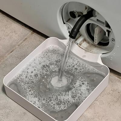 3D Geprint Afvoerbakje Set voor Wasmachine, Lekvrij Wateropvangbakje voor Wasmachine