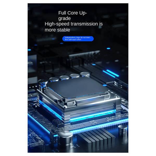 One-to-Four Aluminum Alloy Type-C Expansion Dock, Multi-Port Hub, Color: As Shown