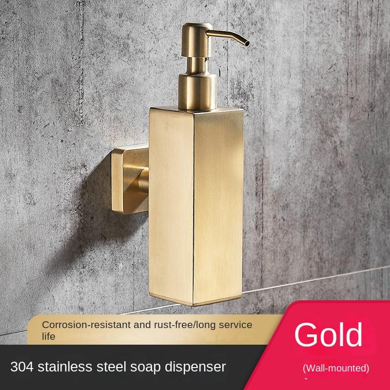 Dispenser de săpun din oțel inoxidabil 304, montat pe perete, 200 ml, dozator de săpun lichid pentru hotel, dozator de săpun de mână, accesorii pentru baie