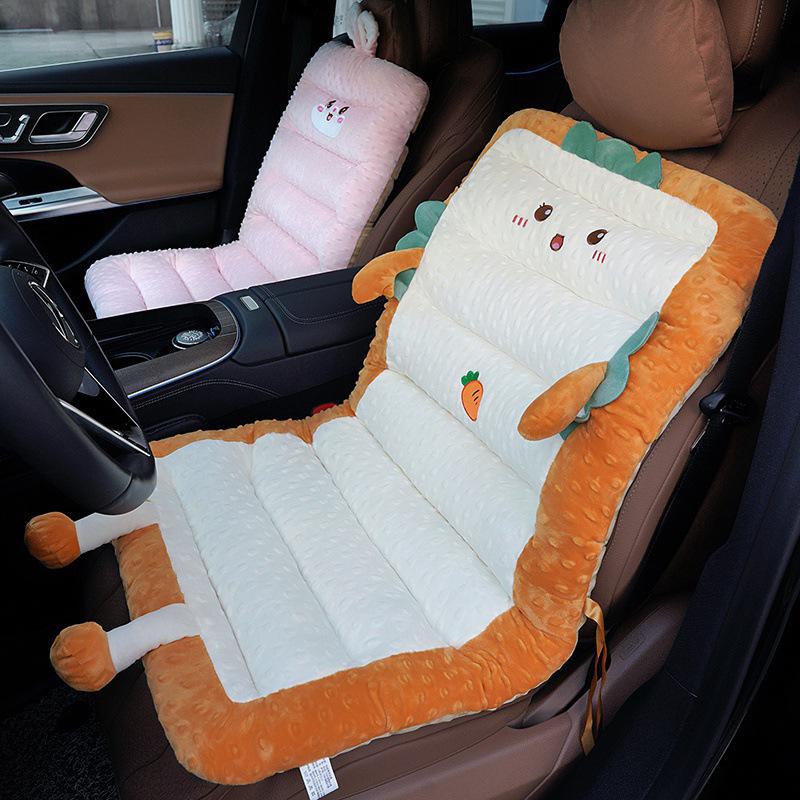 Cartoon Bubble Toast Seat Cushions: Front/Rear Car, Office, Dormitory, Long-Sitting Chair, Lumbar Support
