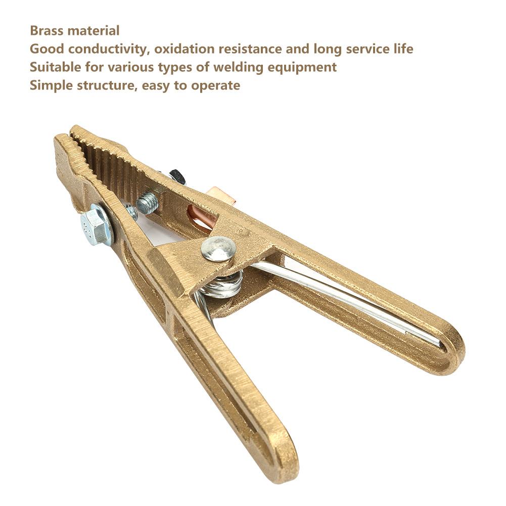Copper Welding Electrode Holder Earth Ground Cable Clip for Welding Clamp Welder
